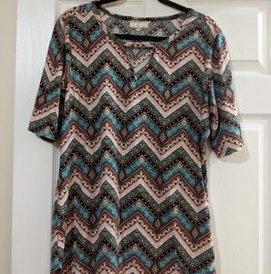 Chevron patterned t-shirt